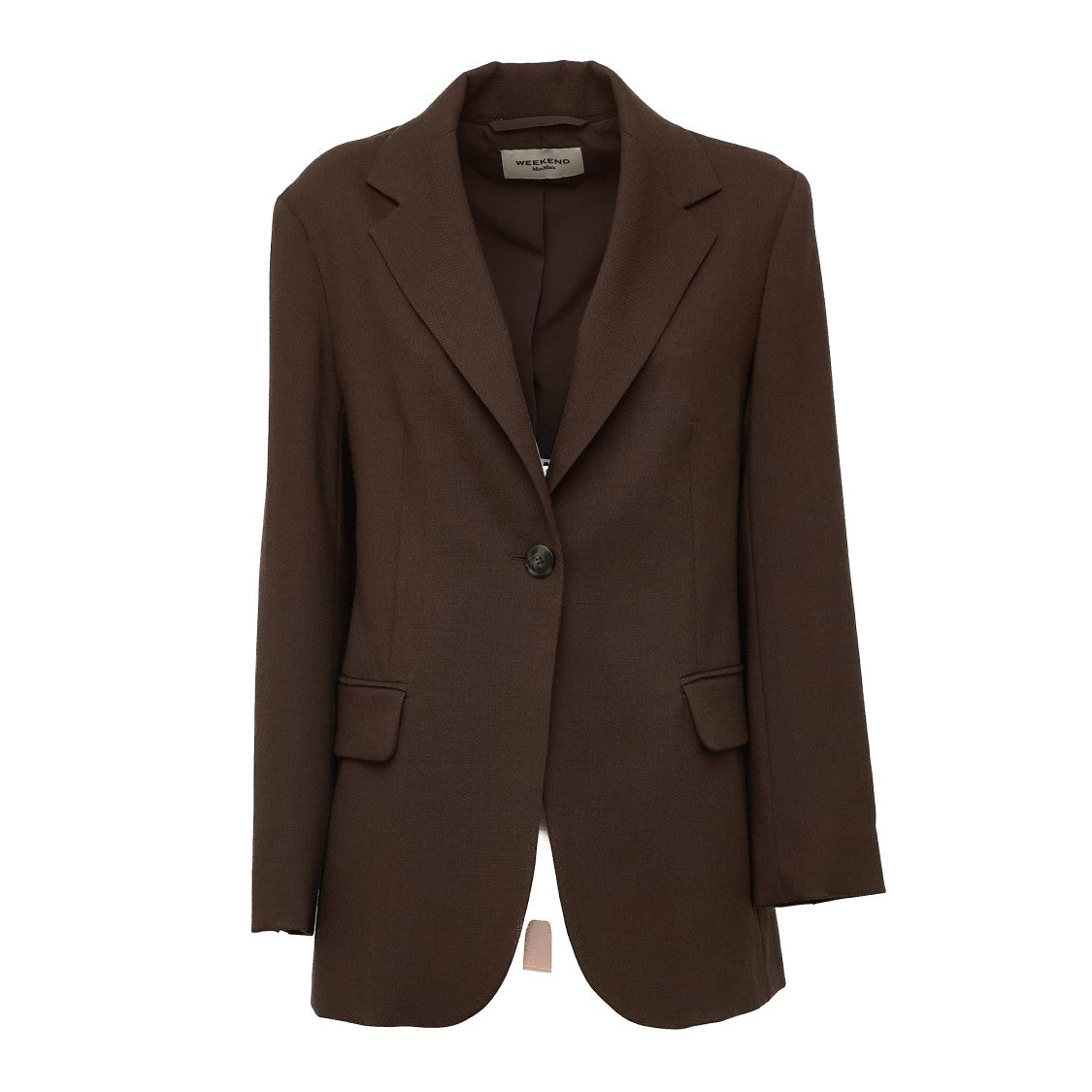 Max Mara Asta Single-Button Natural Stretch Wool Blazer