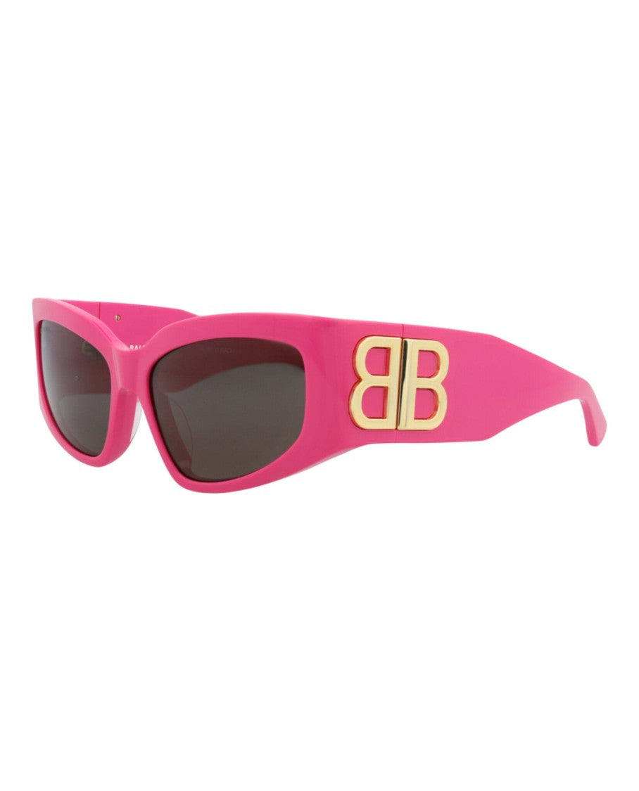 Balenciaga Cat Eye-Frame Sunglasses In Vibrant Pink Recycled Acetate