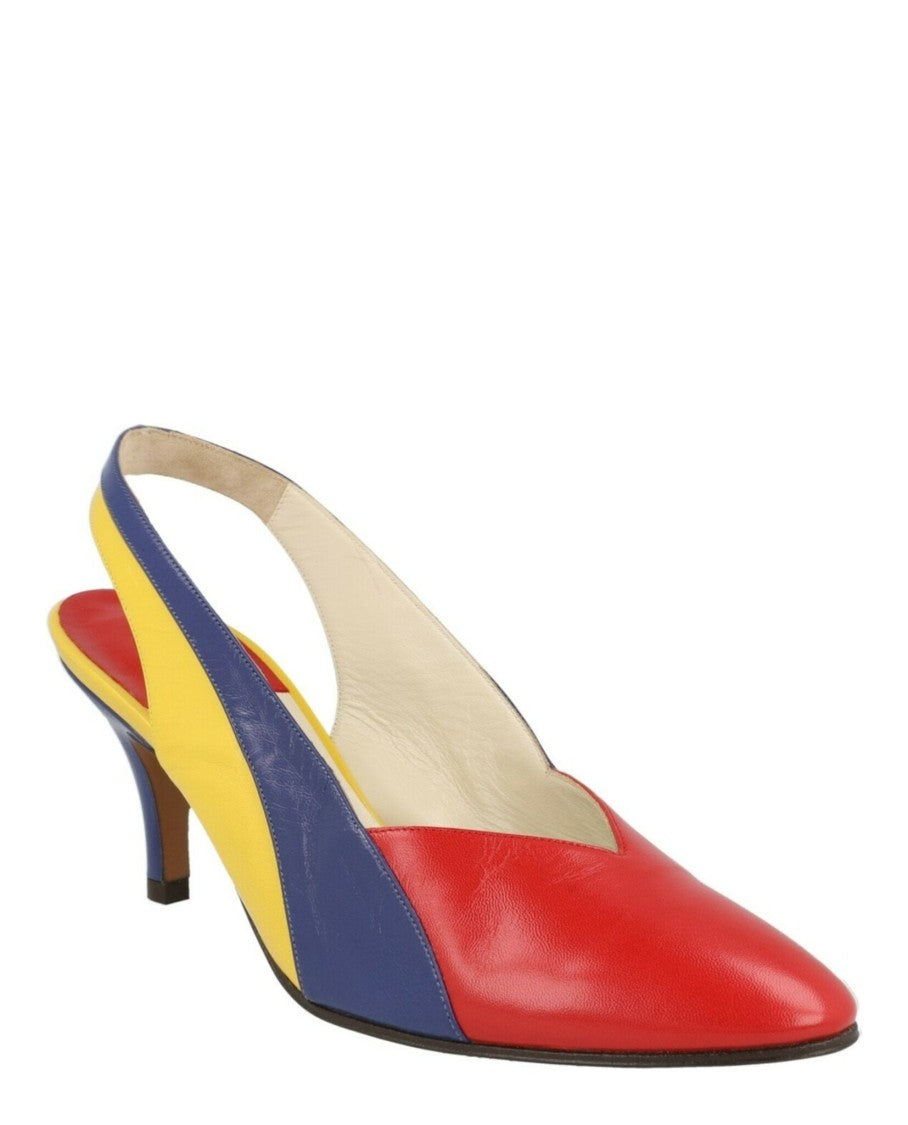 Ferragamo Partenope  Archive Limited Edition 1980'S Slingback Pumps