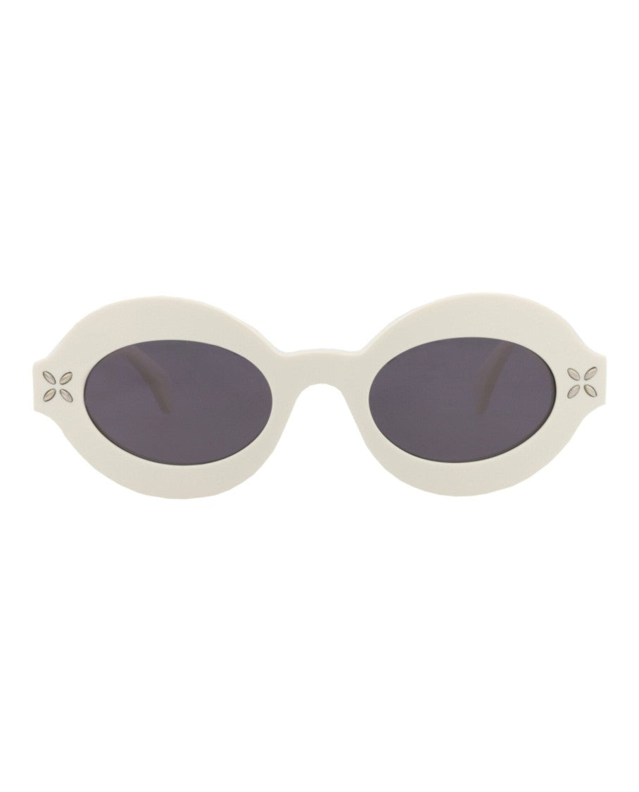 Alaïa Round-Frame Acetate Sunglasses