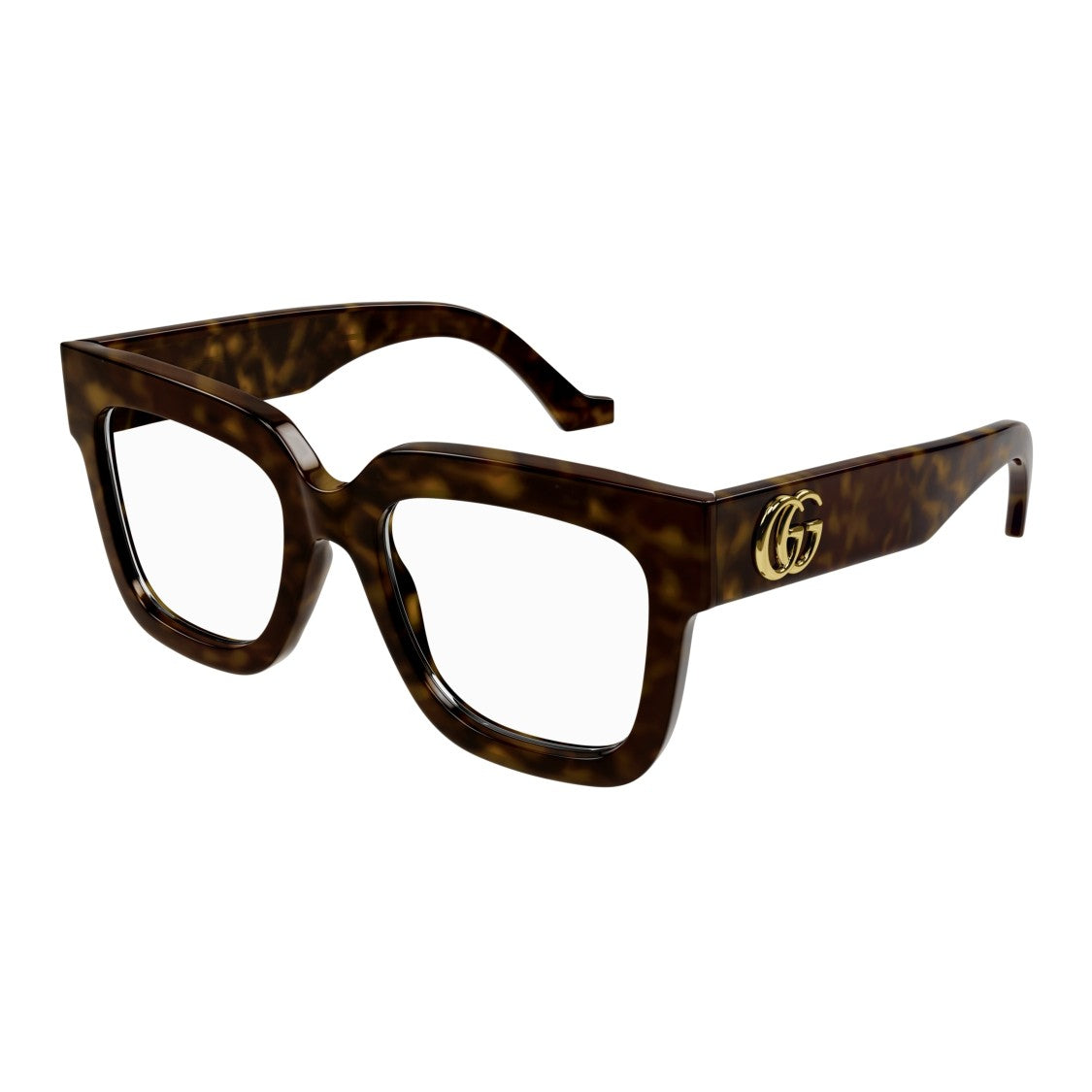 Gucci Gg1549o Bold Tortoiseshell Oversized Square Sunglasses