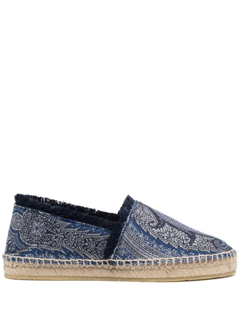 Etro Paisley Pattern Espadrilles With Jute Sole