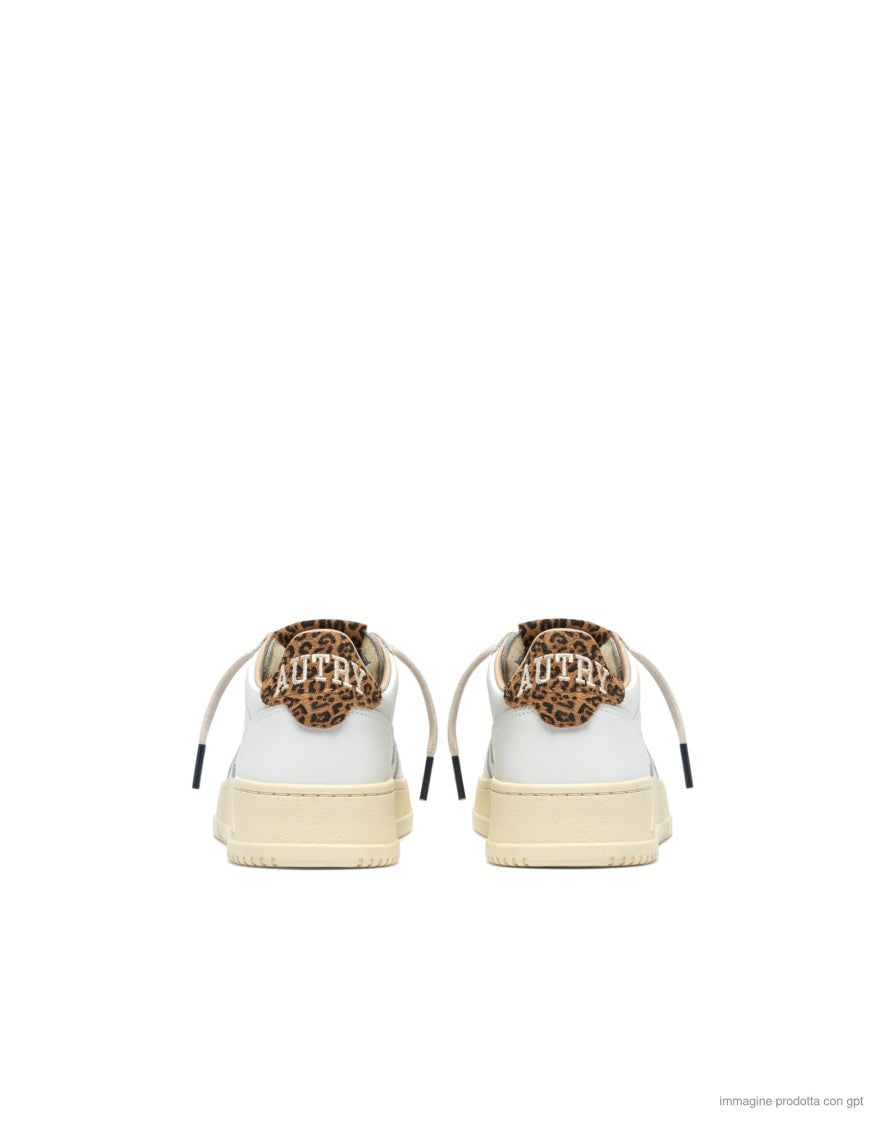 Autry White Leather Suede Medalist Sneakers