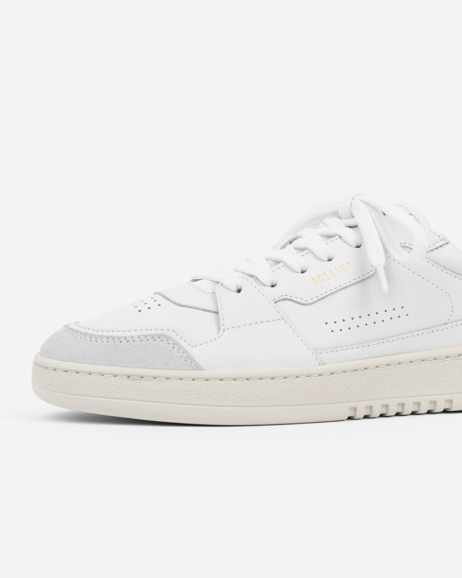Axel Arigato Handcrafted White Sneakers With Contrasting Leather Panels