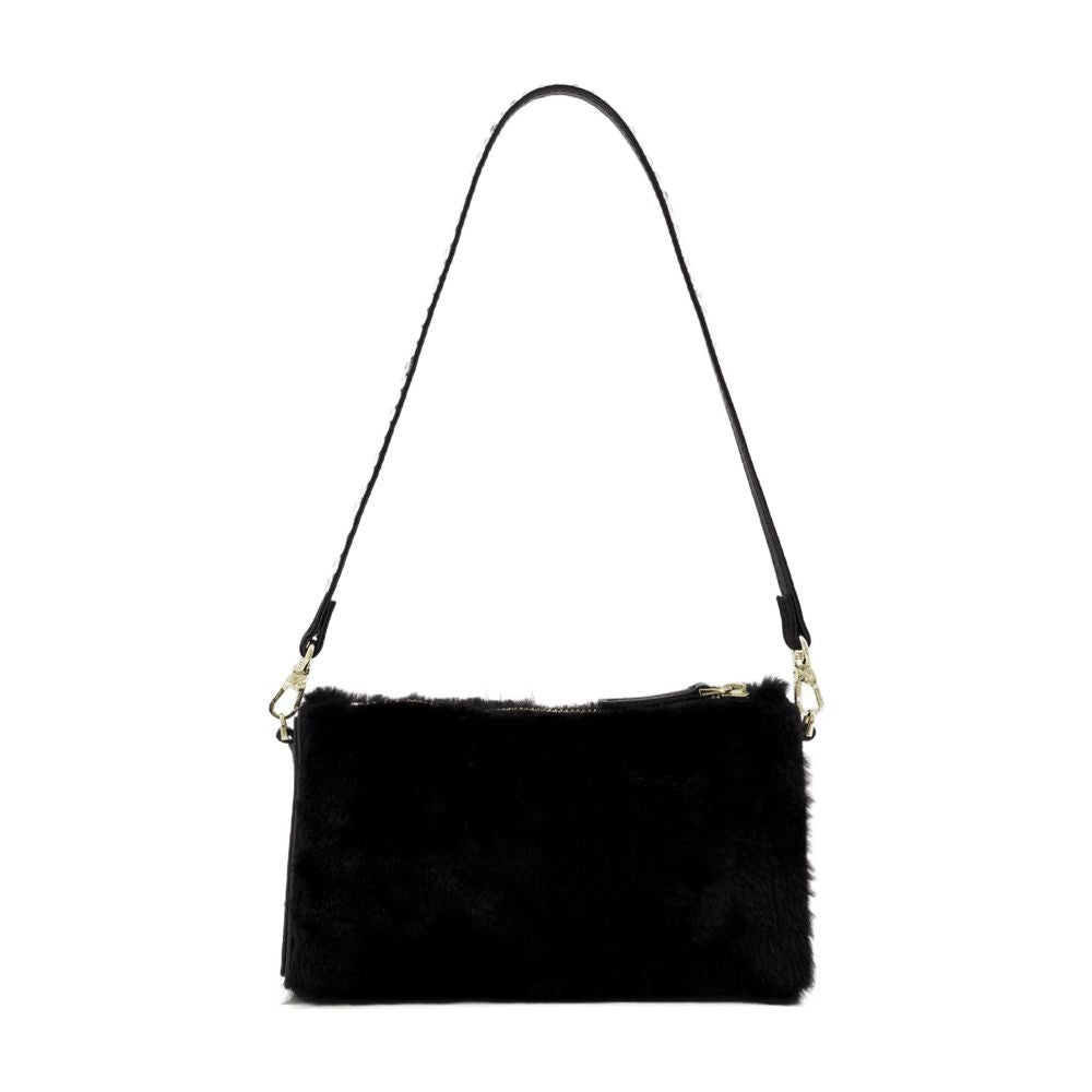 Manu Atelier Mini Prism Bag In Black Leather