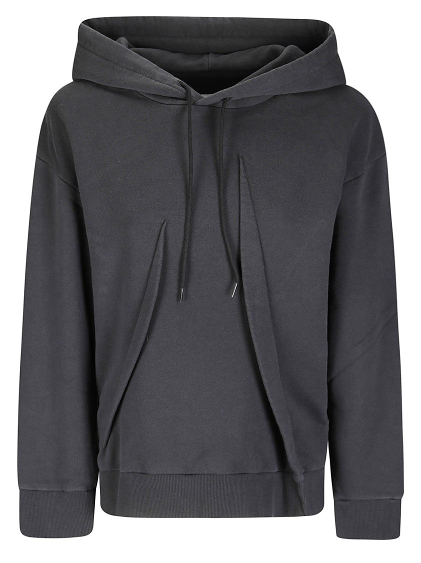 Mm6 By Maison Margiela Long-Sleeved Cotton Sweatshirt With Hood And Drawstring