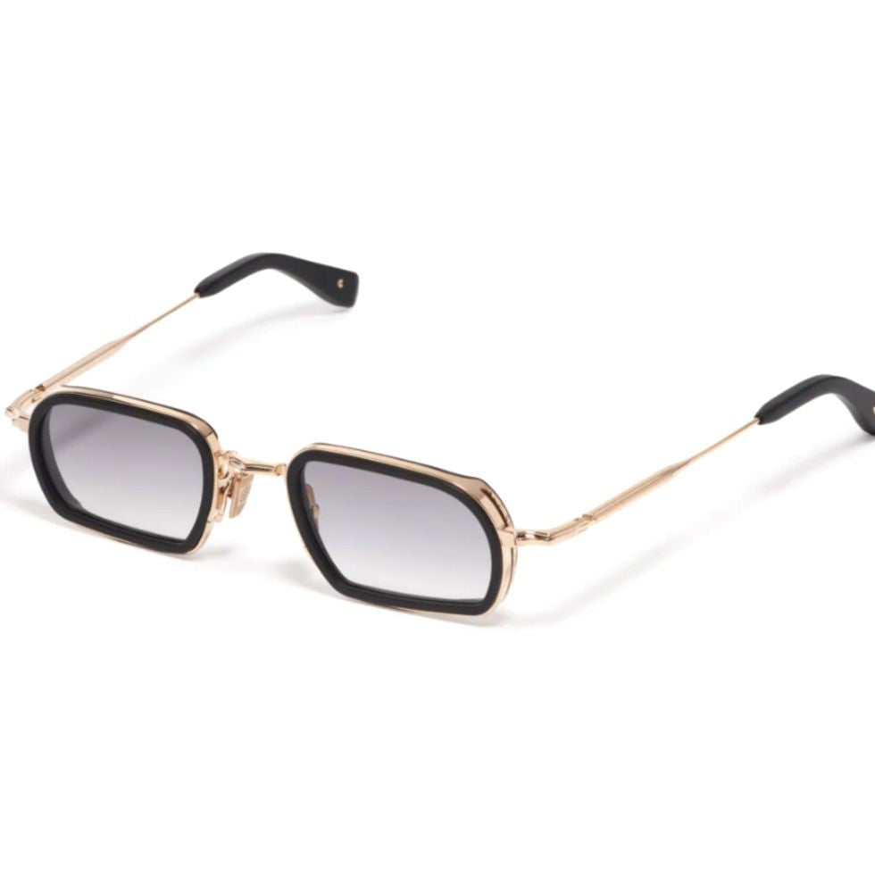 John Dalia Martin Gradient Metal Rectangular Sunglasses