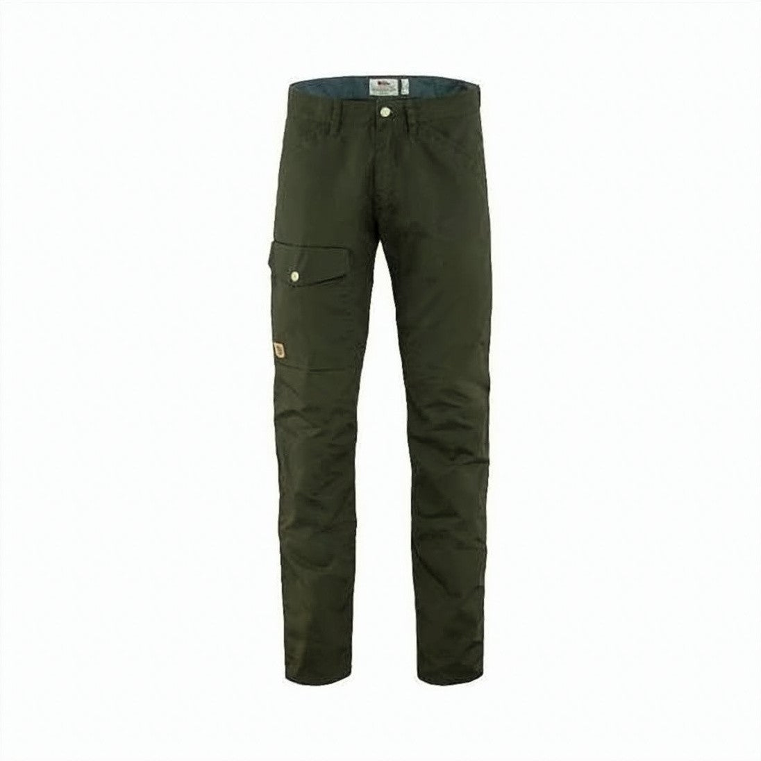 Fjallraven Kanken Streamlined Green Straight Pants With Functional Pocket