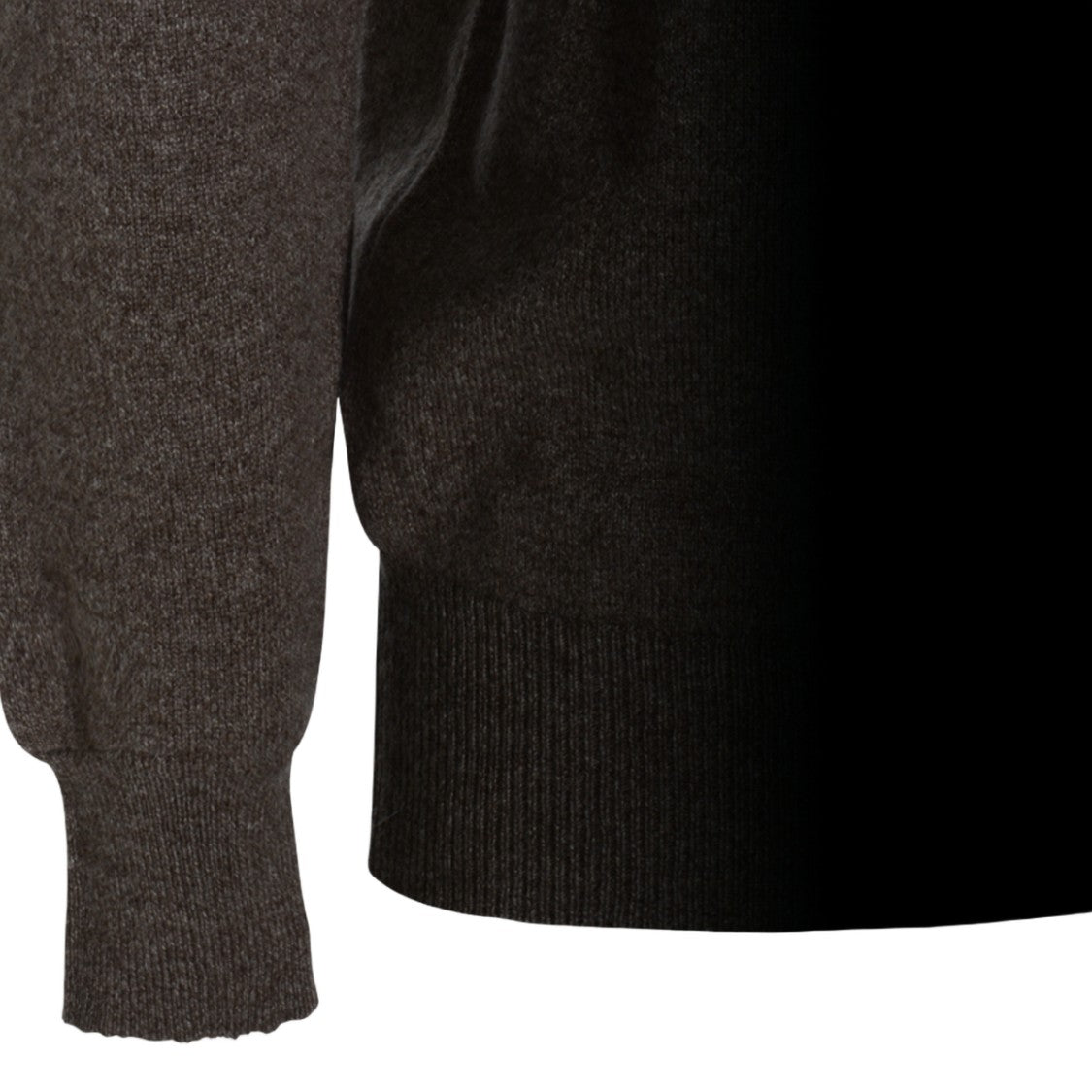 Lardini Fine Knit Brown Crew Neck Sweater