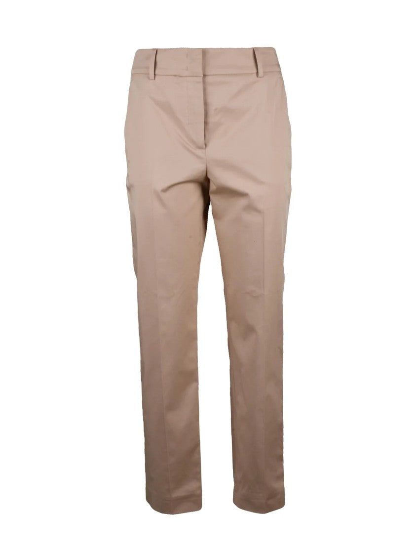 Eleventy Cotton Lyocell Elastane Trousers - Beige