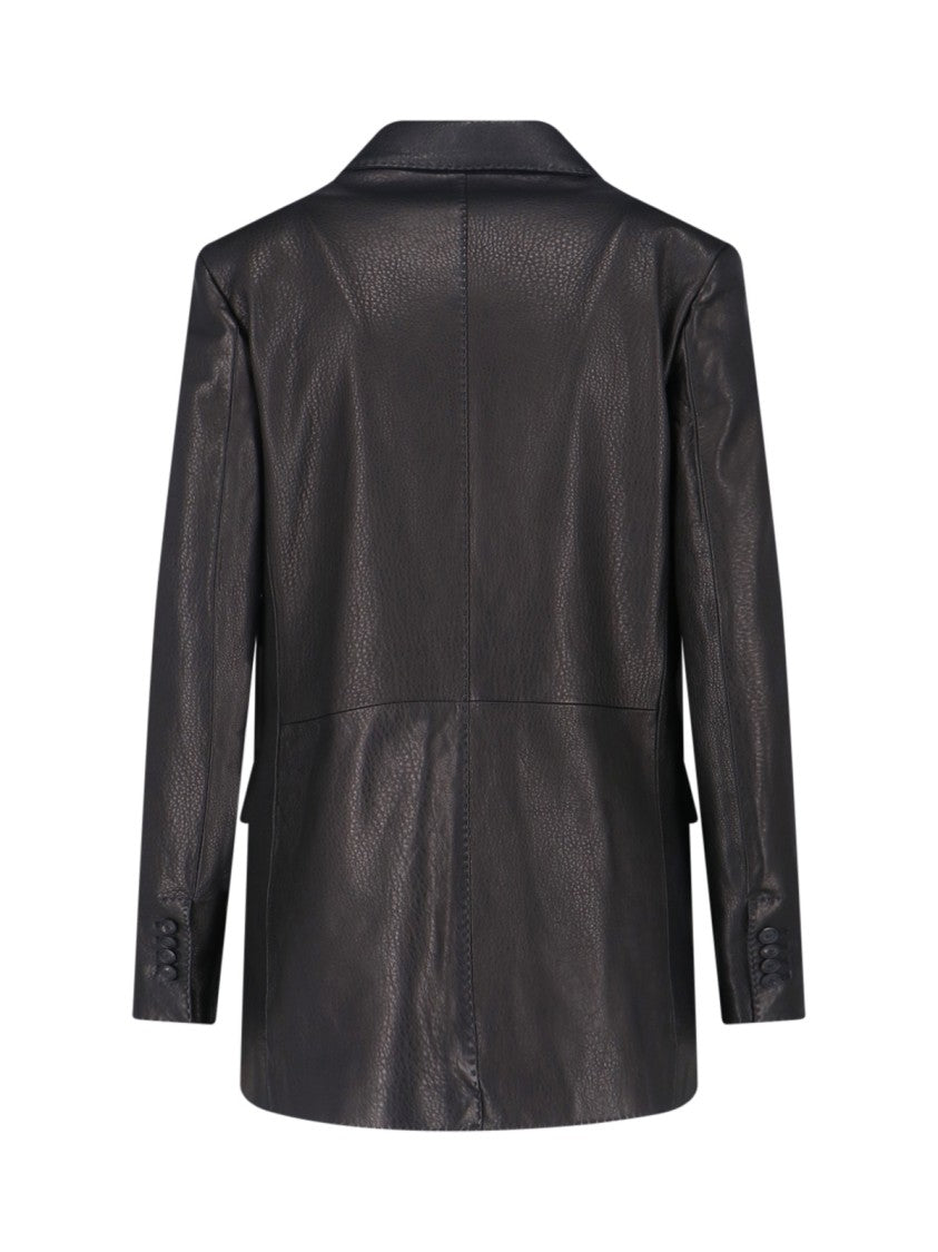 Tagliatore Tailored Black Jacket With Classic Collar And Minimalist Design