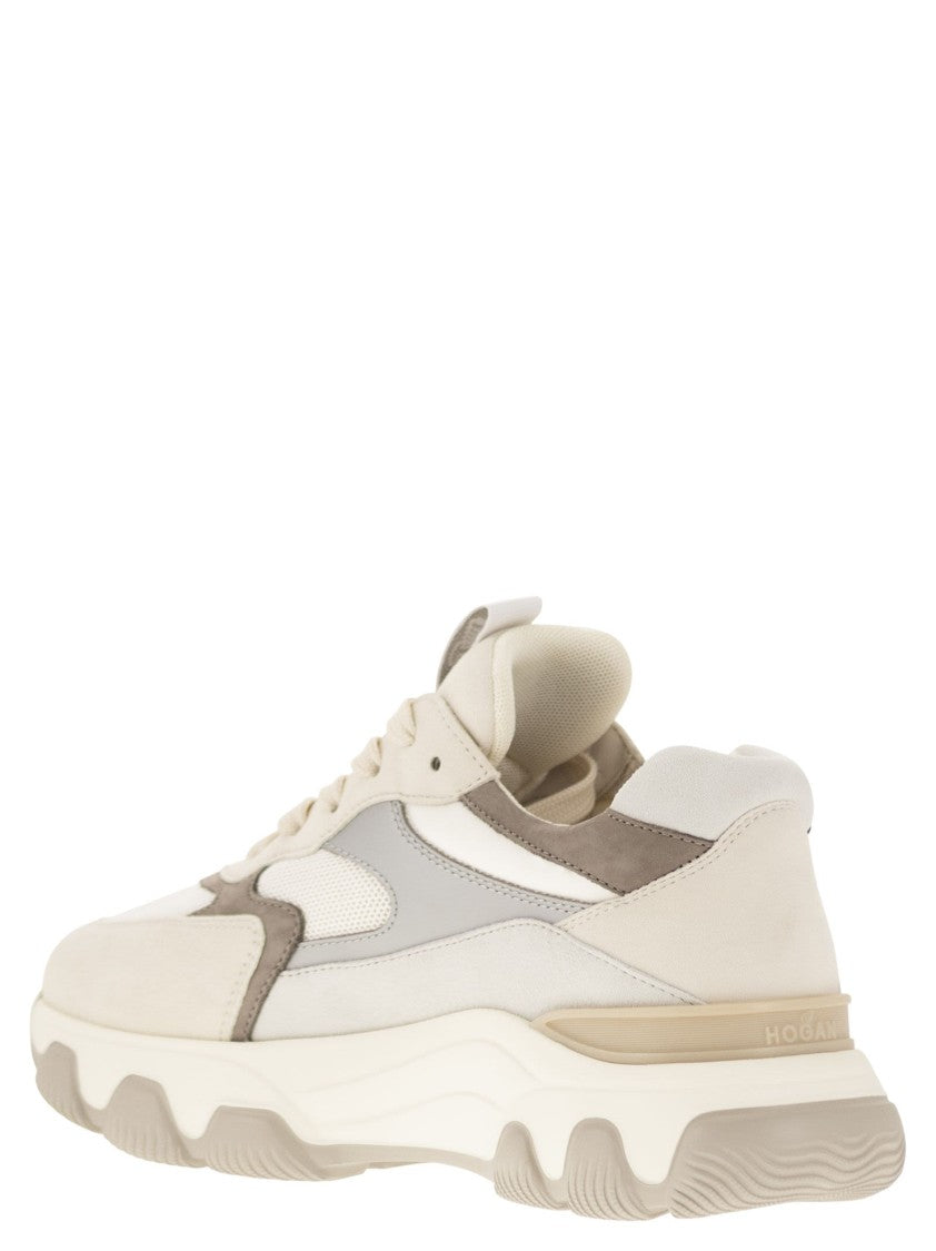 Hogan Hyperactive - Leather And Fabric Trainers