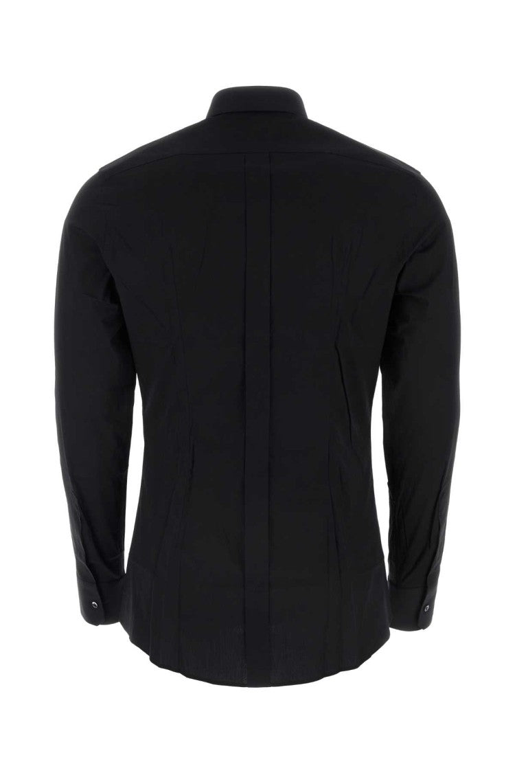Dolce & Gabbana Black Stretch Poplin Shirt