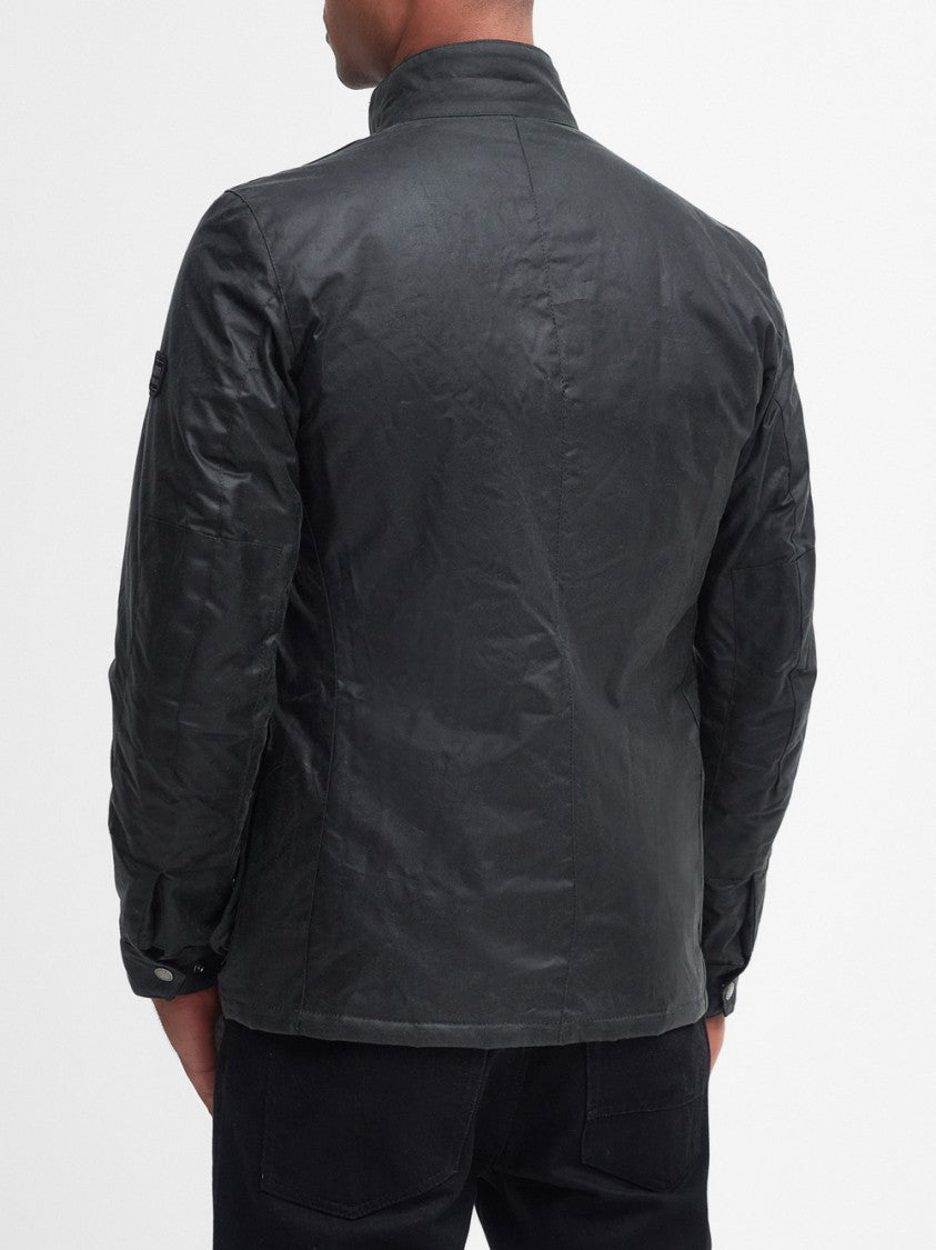 Barbour Duke Wax Jacket With Stand Collar