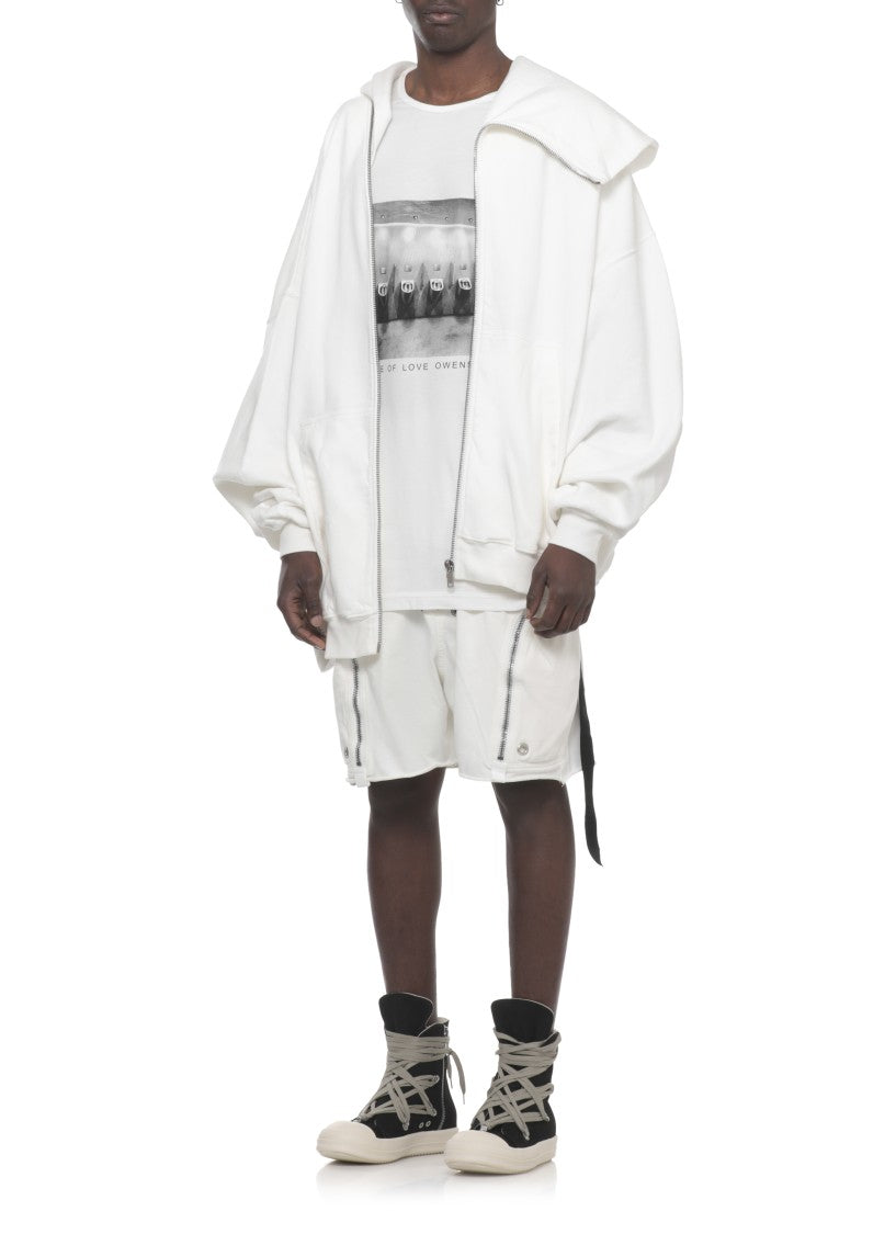 Drkshdw By Rick Owens White Level T Cotton T-Shirt
