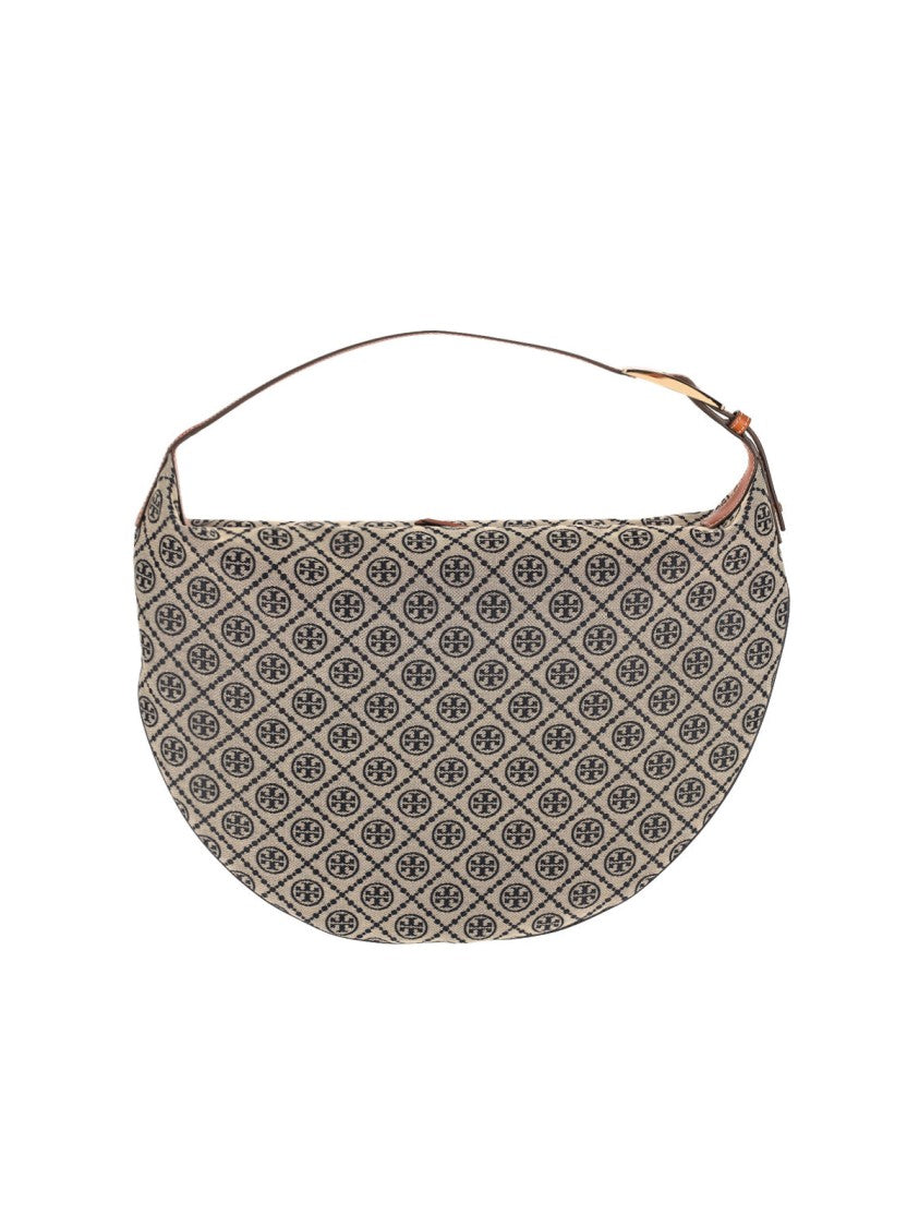 Tory Burch T Monogram Balloon Bag – Beige