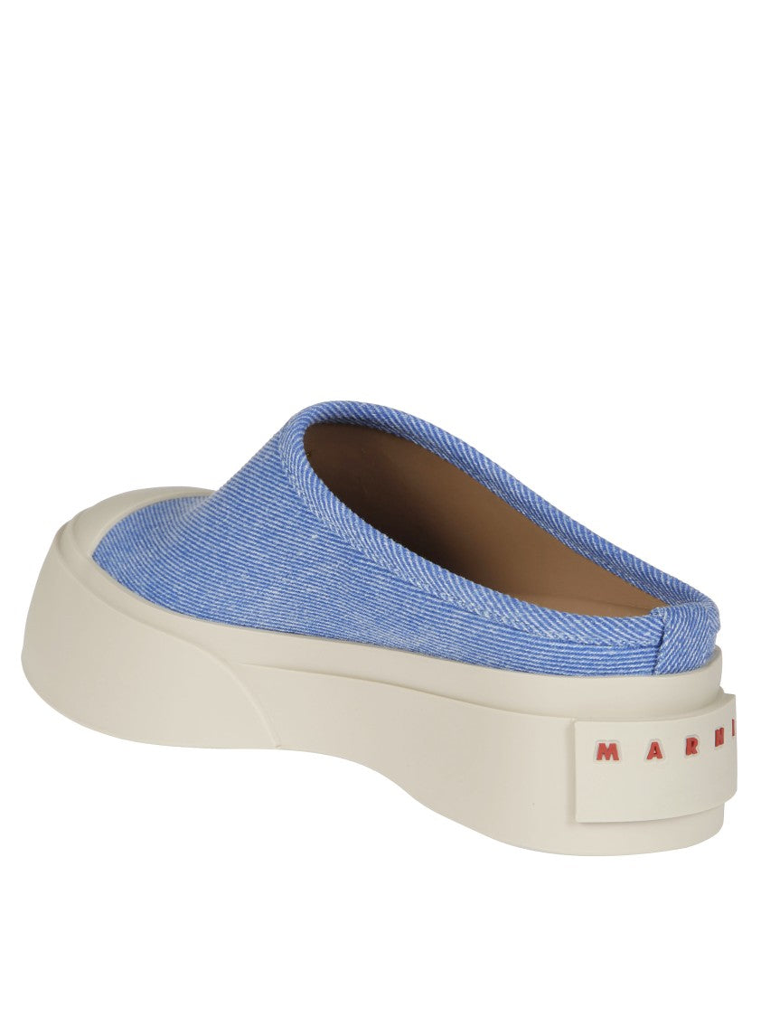 Marni Slip-On Blue Sneakers With Textured Upper