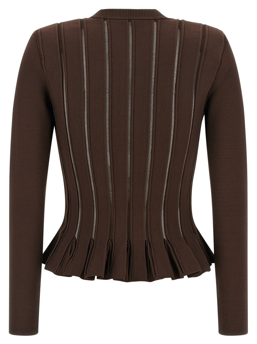 Elisabetta Franchi Cardigan Trama À Jour
