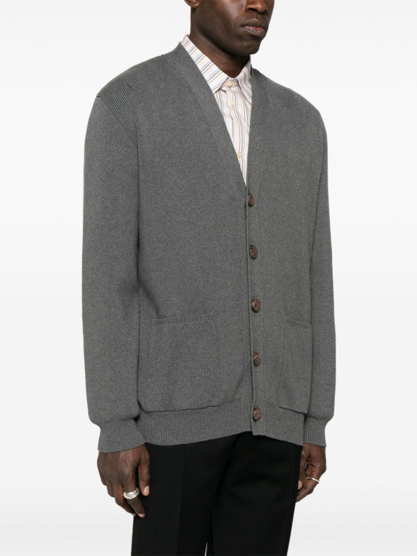 Golden Goose Relaxed Fit V-Neck Cardigan With Contrasting Graphic