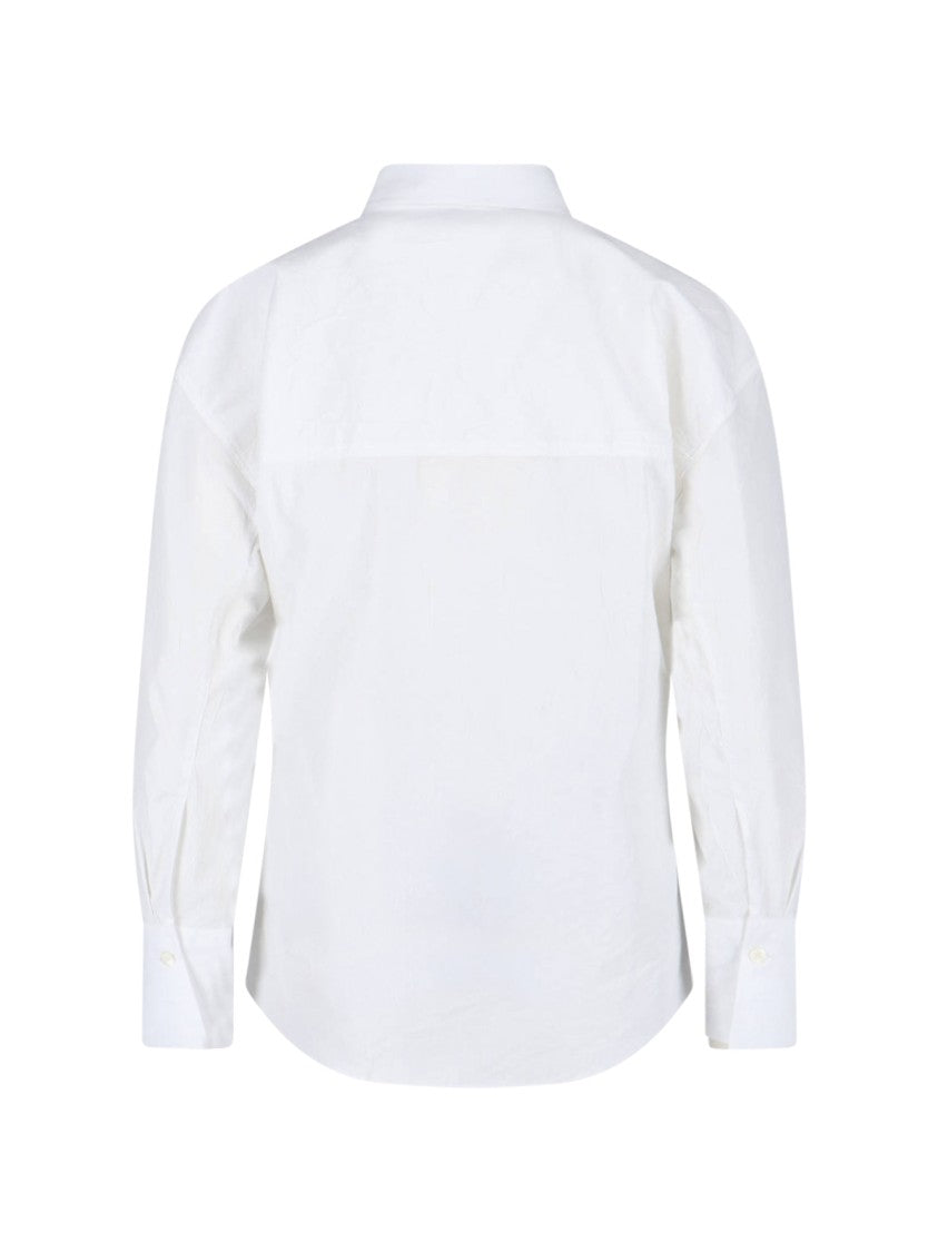 Róhe White Classic Collar Long-Sleeve Cotton Shirt