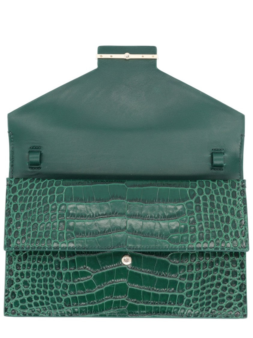 Tom Ford Crocodile Embossed Leather Mini Shoulder Bag