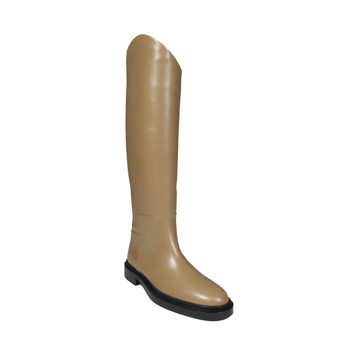 Jil Sander Camel Genuine Leather Knee High Boots