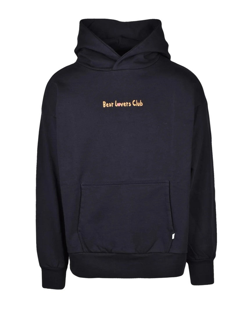 Inbetweeners Black Hooded Cotton Hoodie