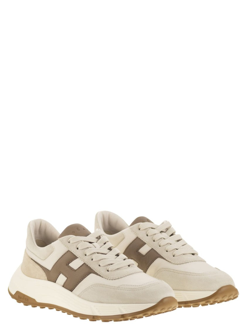 Hogan Hyperlight Sneakers In Leather And Suede