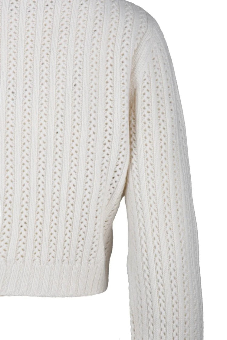 Max Mara Ifrem Short Sweater - White