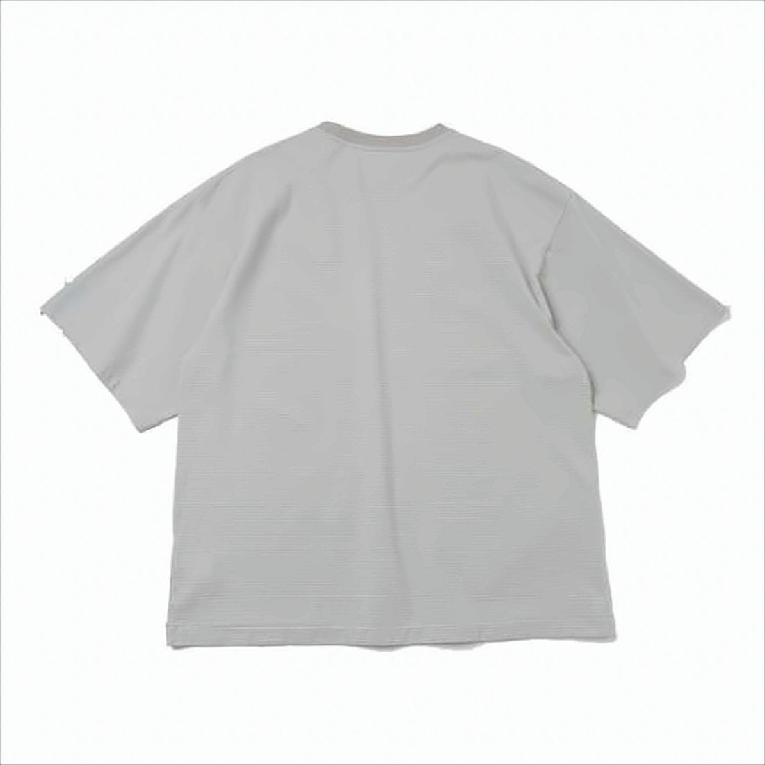 Kaptain Sunshine Boxy Fit Grey T-Shirt With Ribbed Collar