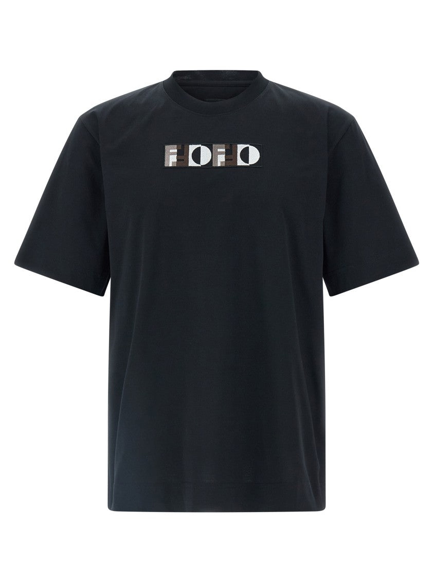 Fendi ' Optical' T-Shirt