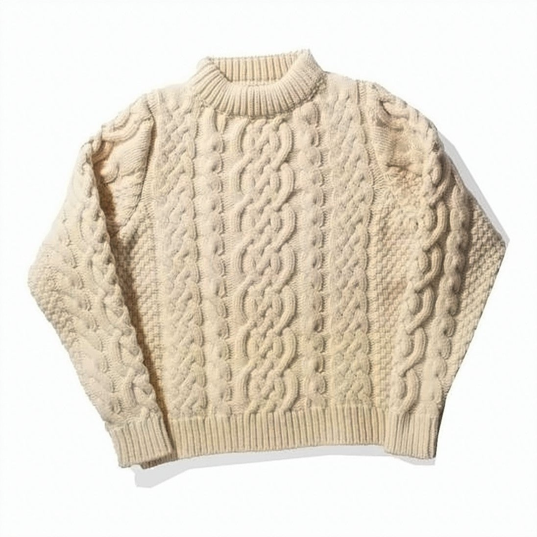 Baserange Cable Knit Merino Wool Sweater