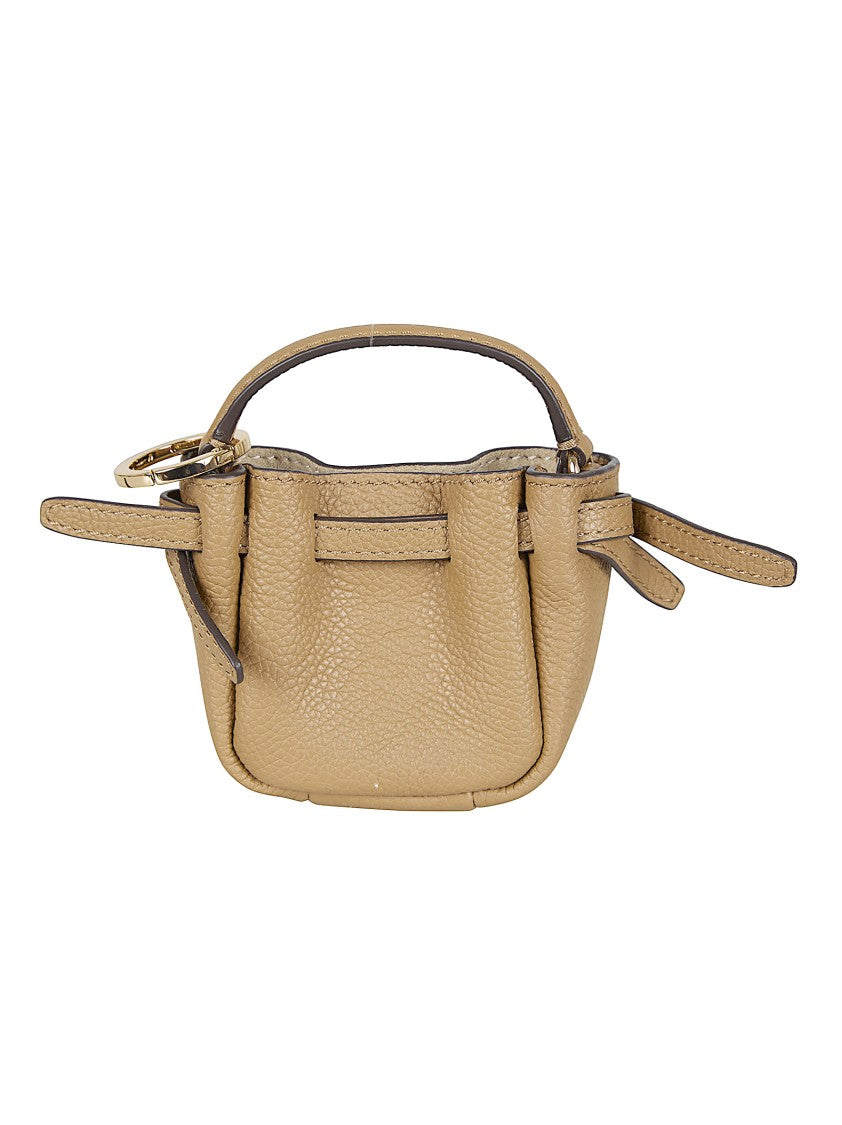 Tory Burch Structured Crossbody Bag In Textured Cow Leather With Gold Logo