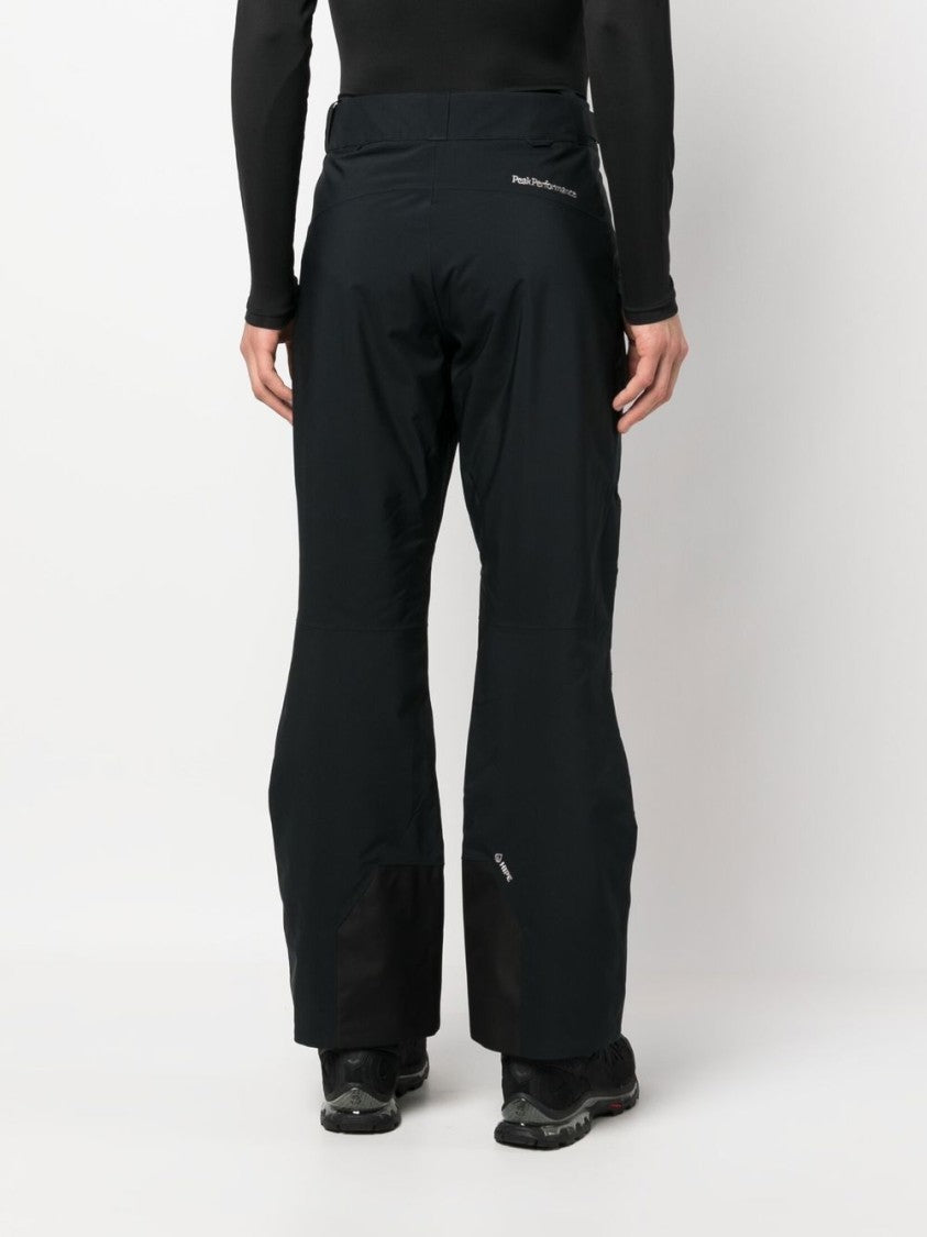 Peak Performance Embroidered-Logo Straight Trousers