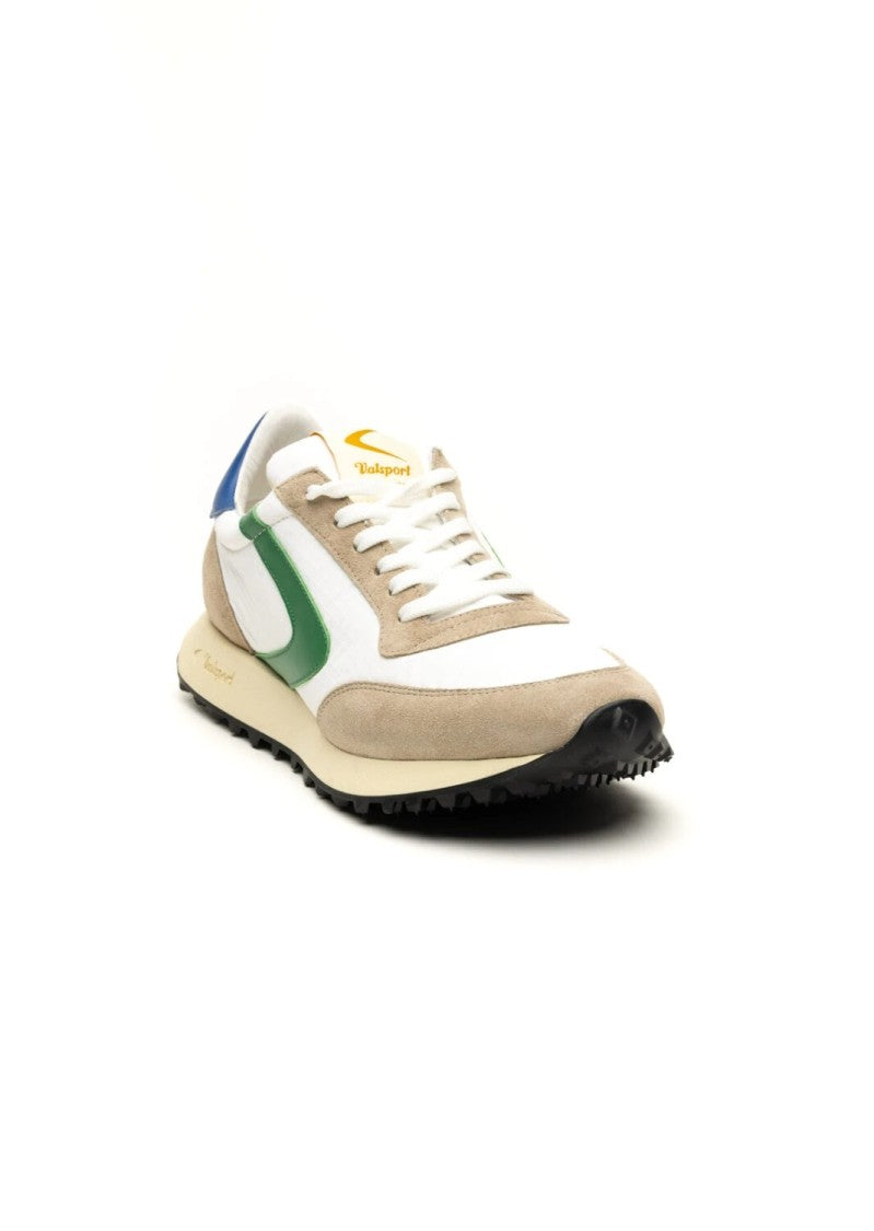 Valsport White Start Run Ripstop Suede Sneakers