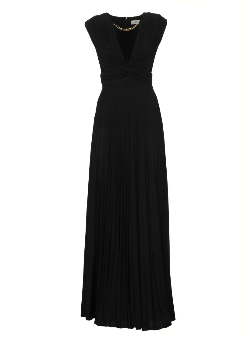 Elisabetta Franchi Lurex Red Carpet Dress