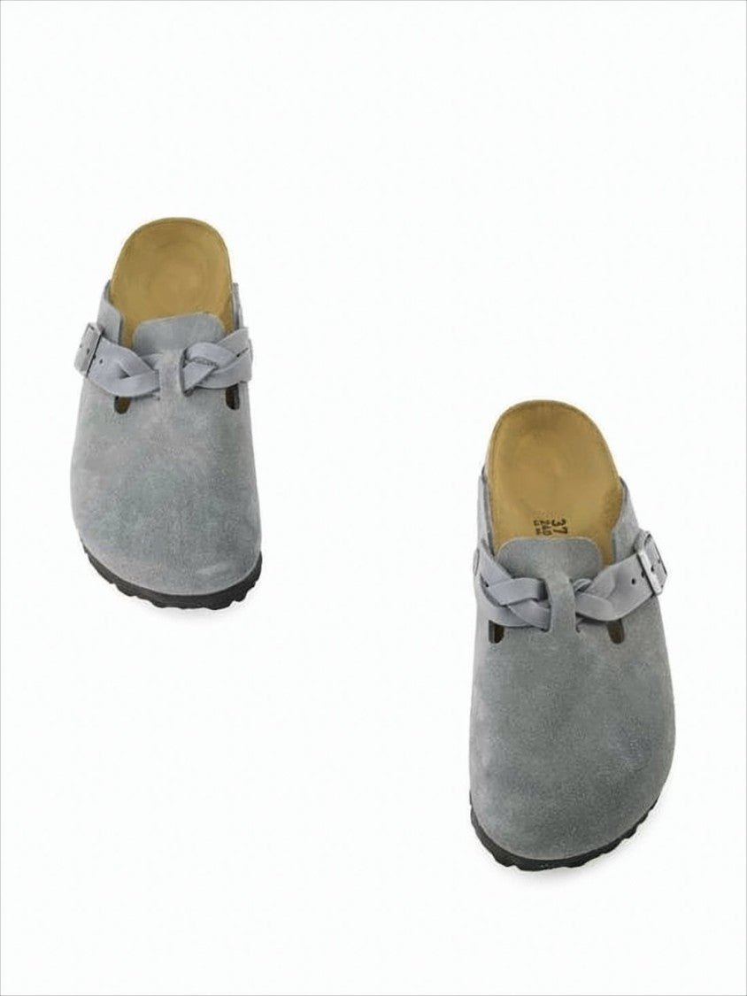 Birkenstock Suede Mule Slipper With Adjustable Leather Strap