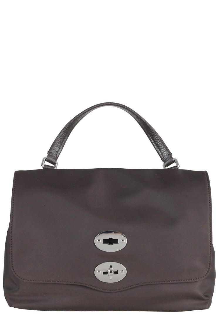Zanellato Brown Postina Rimboccata Tokyo S Swivel Buckle Nylon Shoulder Bag