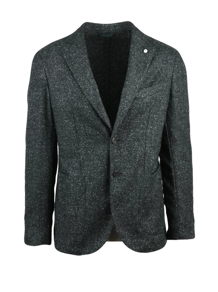 L.B.M. 1911 Multicolor Rounded Jacket With Button Closure And Unlined Interior