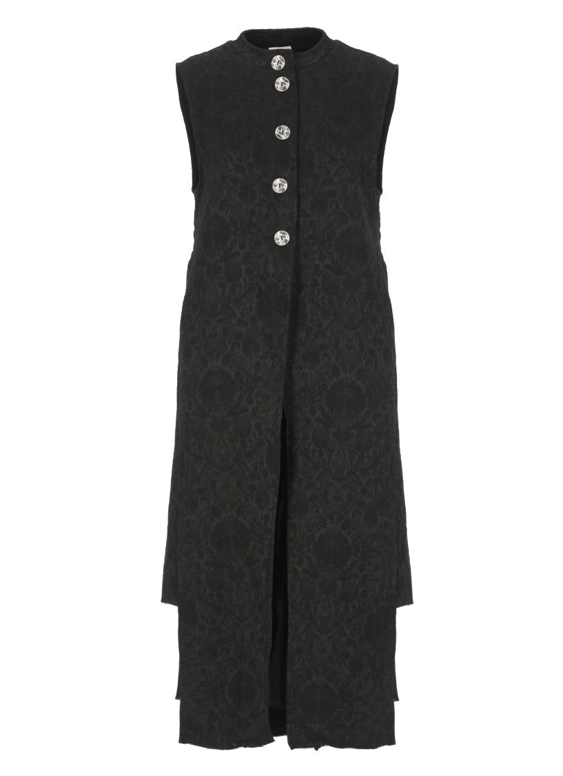 Sanctamuerte Black Cotton Gilet