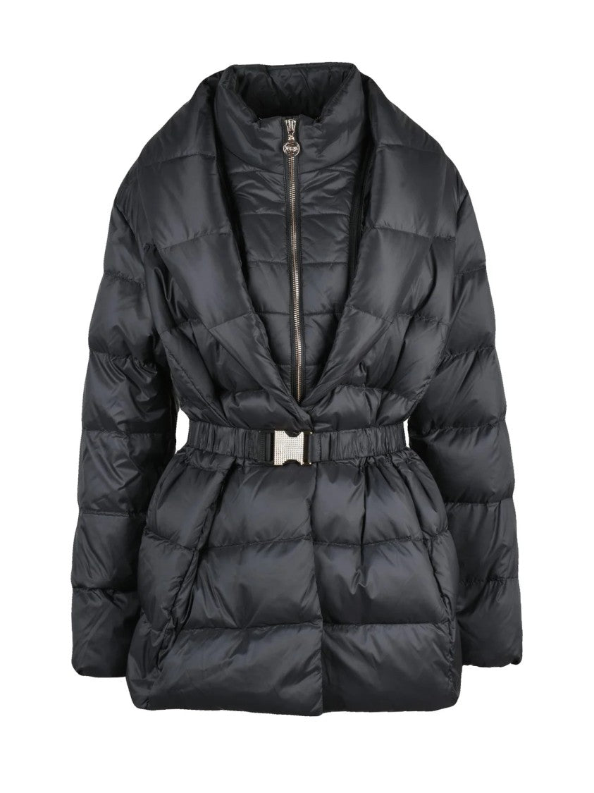 Liu Jo Black Quilted Polyamide Down Coat
