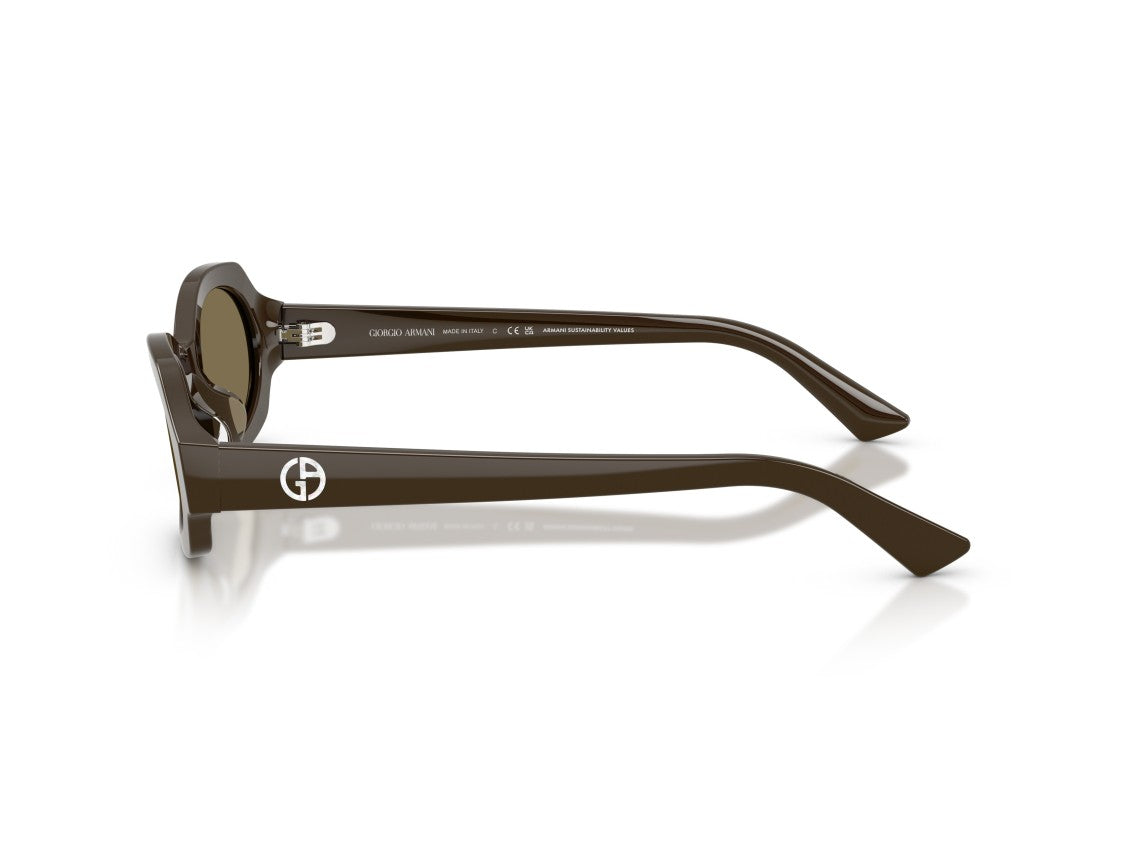 Giorgio Armani 0Ar8245hu Angular Oversized Round Sunglasses