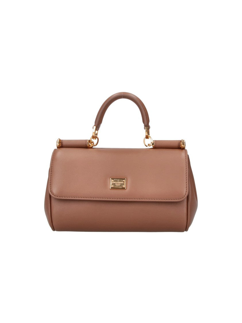 Dolce & Gabbana My Sicily Leather Handbag