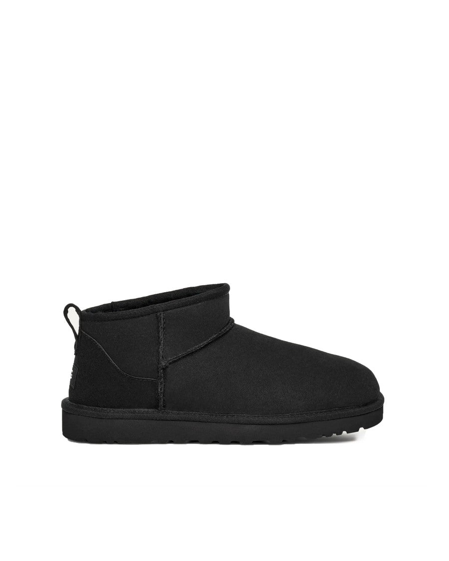 Ugg Reversed Shearling Ankle Boot With Suede Counter