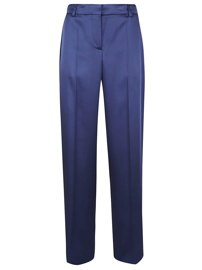Stella Mccartney Dropped Waist Satin Wide-Leg Trousers