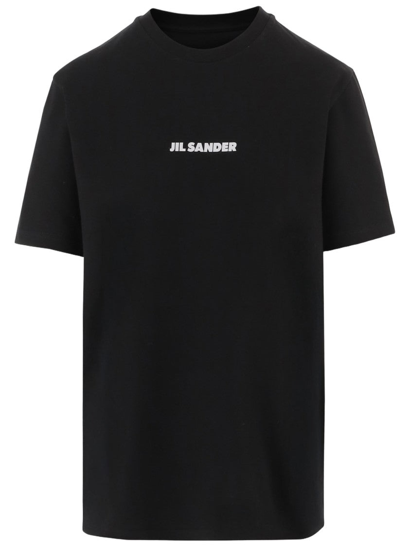 Jil Sander Cotton T-Shirt With Front Logo Print