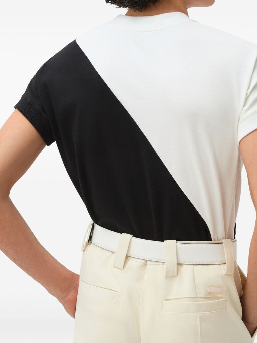 Versace Multicolor Color Block Stretch Cotton T-Shirt