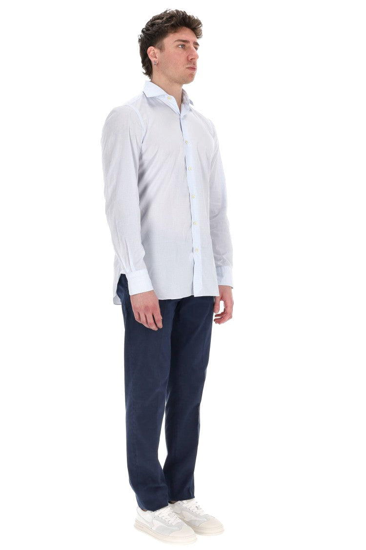 Finamore Napoli Line Micro Check Tailored Shirt