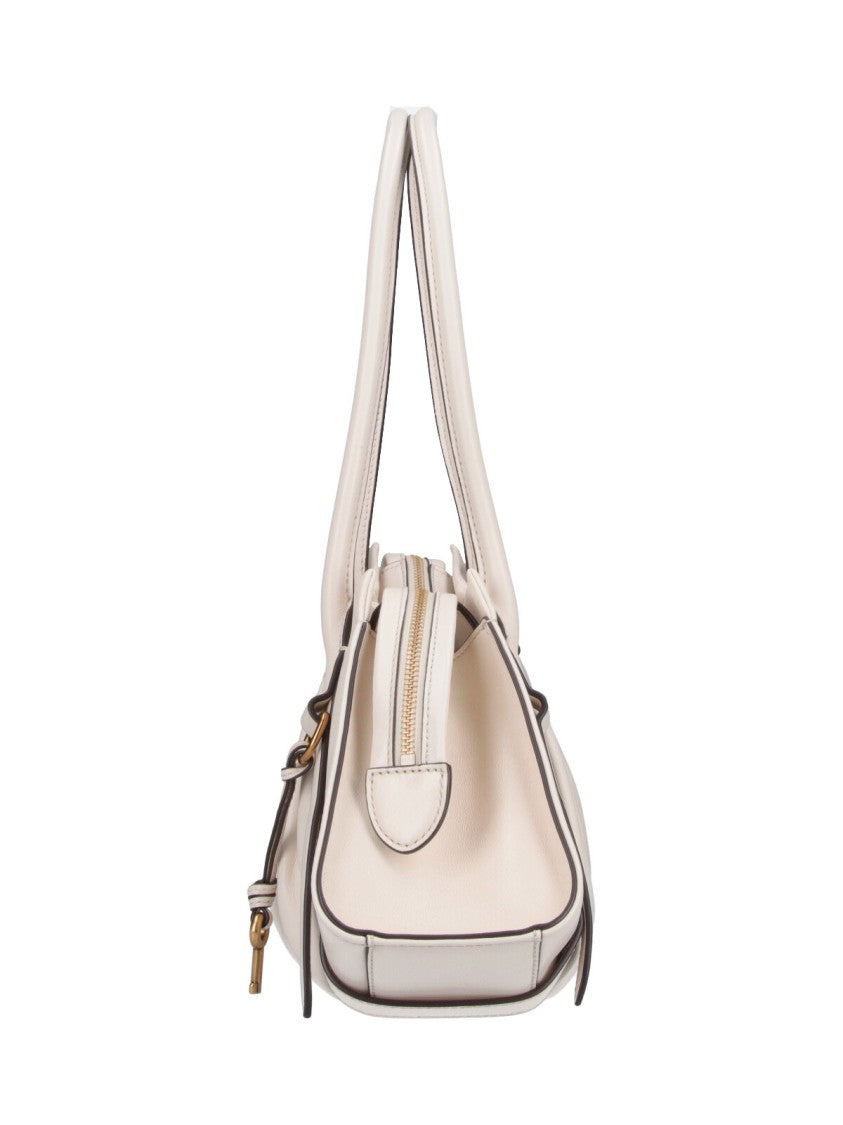 Marc Jacobs Cream The Christina Gathered Shoulder Bag