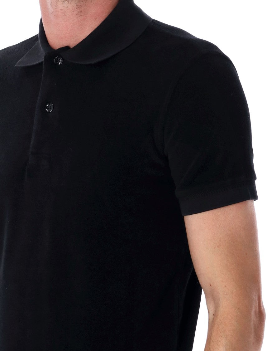 Tom Ford Cotton-Blend Towelling Polo